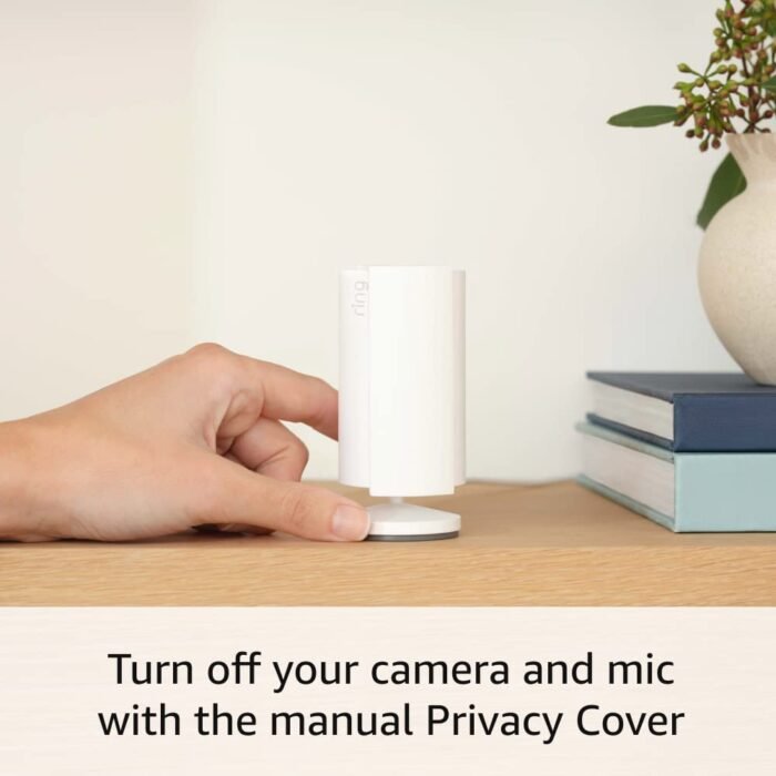 Ring Indoor Cam (2nd Gen) | latest generation, 2023 release | 1080p HD Video & Color Night Vision, Two-Way Talk, and Manual Audio & Video Privacy Cover | Blush - Image 4