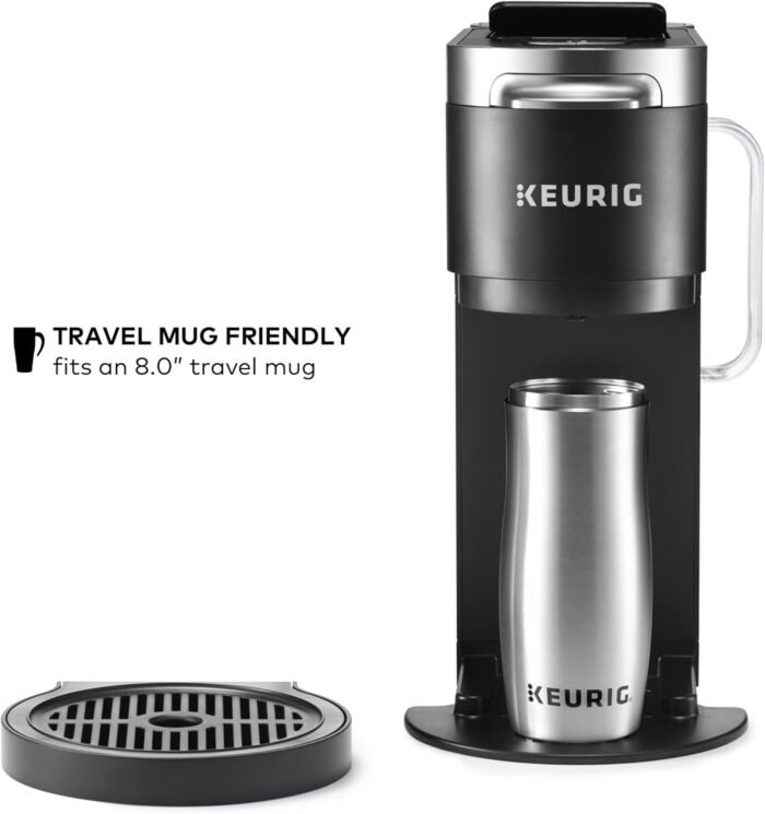 Keurig K-Duo Plus Single Serve & Carafe Coffee Maker, Multi-Position 60oz Removable Reservoir, Programmable Auto Brew Carafe, Black - Image 8