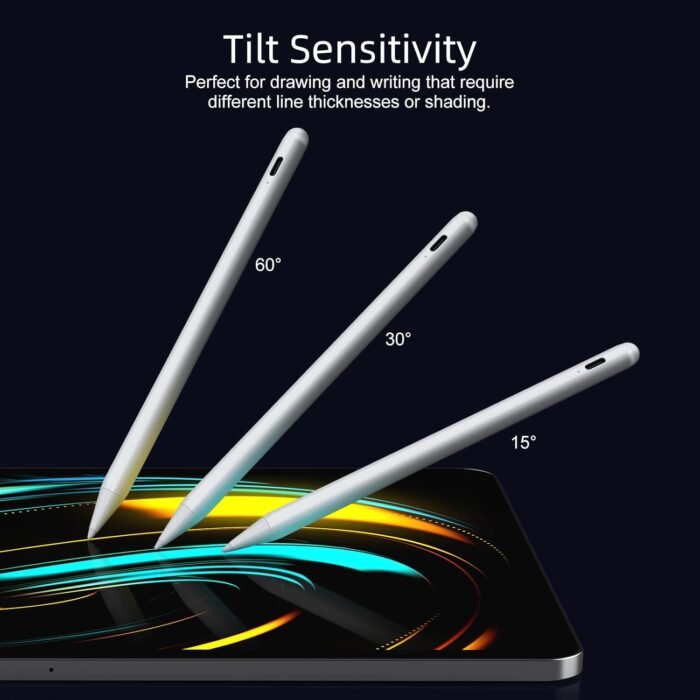 Stylus Pen for iPad 9th&10th Generation-2X Fast Charge Active Pencil Compatible with 2018-2024 Apple iPad Pro 11"/12.9"/M4, iPad Air 3/4/5/M2, iPad 6-10, iPad Mini 5/6 Gen-White - Image 7