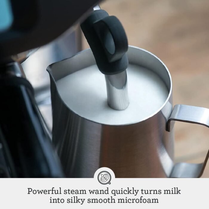 Breville the Barista Pro Espresso Machine with Grinder & Milk Frother, Espresso Maker with Seconds Heat Up, Cappuccino & Latte Machine for Home, BES878BSS, Brushed Stainless Steel - Image 5