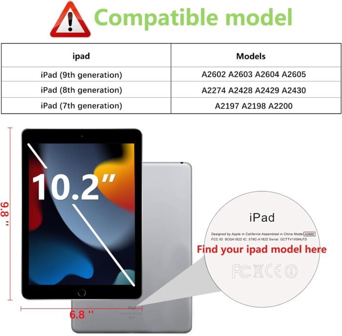 apiker 2 Pack Screen Protector for iPad 9th 8th 7th Generation 10.2 Inch, Tempered Glass Film for iPad 9 8 7 (2021/2020/2019), Case Friendly & Apple Pencil Compatible - Image 2