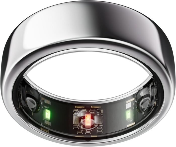 Oura Ring Gen3 Horizon - Silver - Size 9 - Smart Ring - Size First with Oura Ring Gen3 Sizing Kit - Sleep Tracking Wearable - Heart Rate - Fitness Tracker - 5-7 Days Battery Life