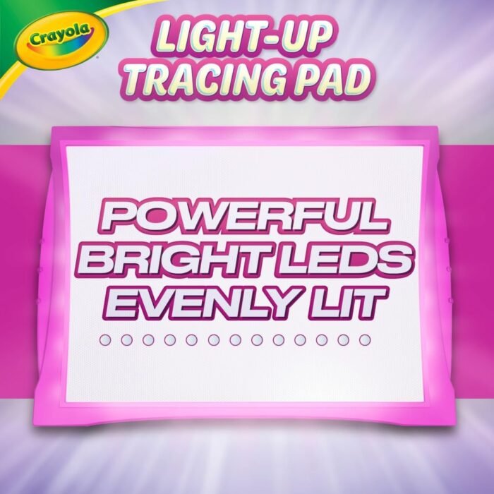 Crayola Light Up Tracing Pad - Pink, Art Kit for Kids, Kids Toys & Games, Light Box, Holiday Gifts for Girls & Boys, 6+ [Amazon Exclusive] - Image 5