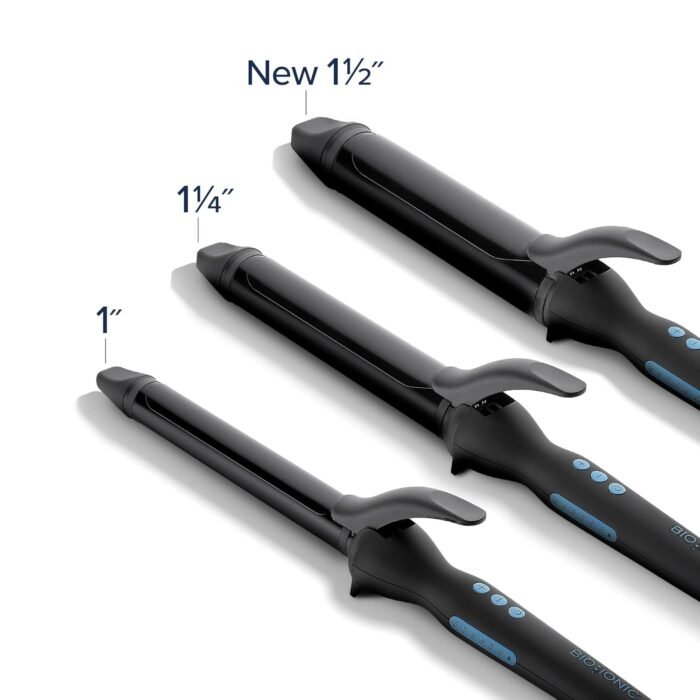 Bio Ionic Long Barrel Styler, .75", 1", 1.25", 1.5" Curling Iron with Moisture Heat Technology & NanoIonic MX, Versatile Curling Wand with Adjustable Heat Settings, Hair Curler with 2" Extended Barrel - Image 8