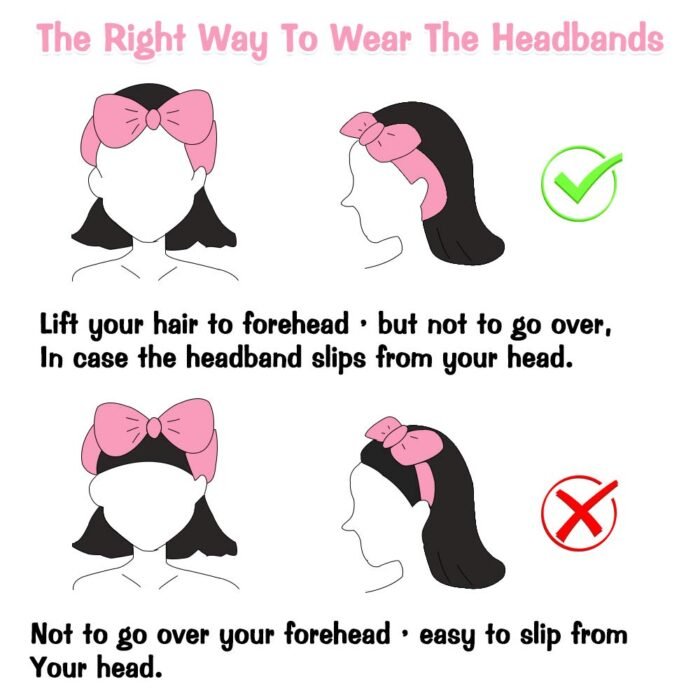 UMIKU 8 Pack Spa Headband for Women, Facial Makeup Headband Soft Coral Fleece Cosmetic Headband for Women Girls Bow Hair Band Head Wraps for Washing Face Mask Spa Shower Gifts - Image 7