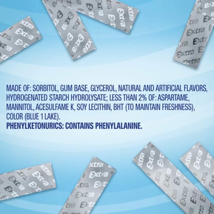 Extra Gum Peppermint Chewing Gum, 15 Pieces (Pack of 10) - Image 7