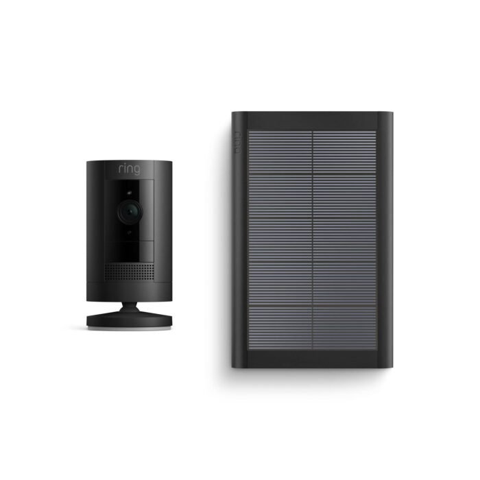 Ring Stick Up Cam Solar | Weather-Resistant Outdoor Camera, Live View, Color Night Vision, Two-way Talk, Motion alerts, Works with Alexa | Black - Image 2