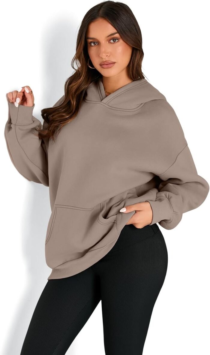 Trendy Queen Womens Oversized Hoodies Fleece Sweatshirts Long Sleeve Sweaters Pullover Fall Outfits Winter Clothes - Image 2