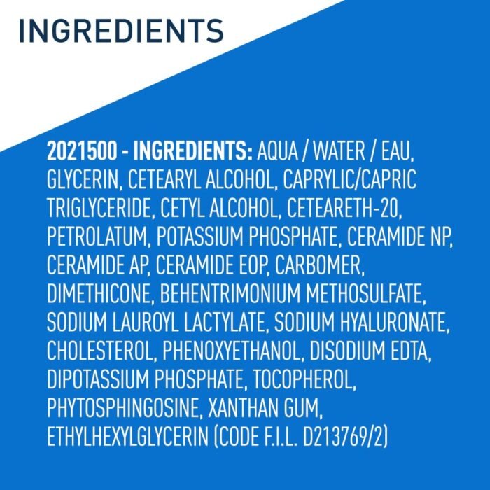 CeraVe Moisturizing Cream | Body and Face Moisturizer for Dry Skin | Body Cream with Hyaluronic Acid and Ceramides | Daily Moisturizer | Oil-Free | Fragrance Free | Non-Comedogenic | 19 Ounce - Image 7