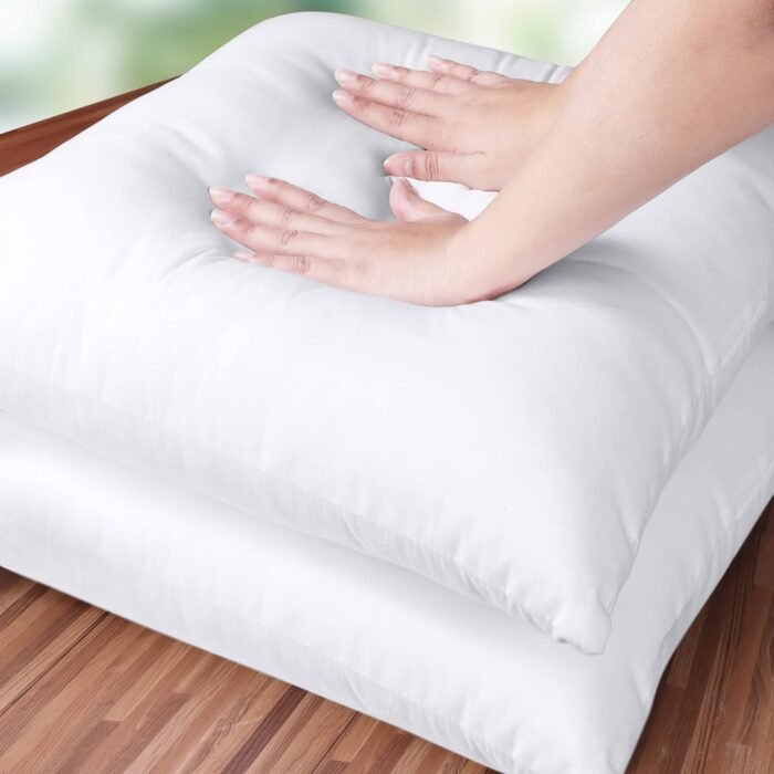 Utopia Bedding Throw Pillows Insert (Pack of 2, White) - 18 x 18 Inches Bed and Couch Pillows - Indoor Decorative Pillows - Image 7