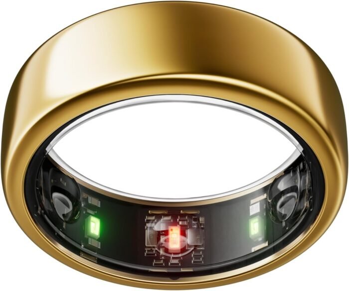Oura Ring Gen3 Horizon - Gold - Size 8 - Smart Ring - Size First with Oura Ring Gen3 Sizing Kit - Sleep Tracking Wearable - Heart Rate - Fitness Tracker - 5-7 Days Battery Life