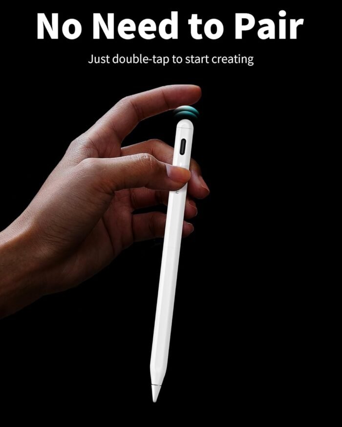 Metapen Pencil A8 for Apple iPad 2018-2024, (2X Faster Charge), Tilt Sensitivity, Palm Rejection, Stylus Pen for iPad 10/9/8/7/6th Gen, iPad Pro 12.9/11/13-inch M4, iPad Air 3/4/5/M2, iPad Mini 5/6th - Image 5