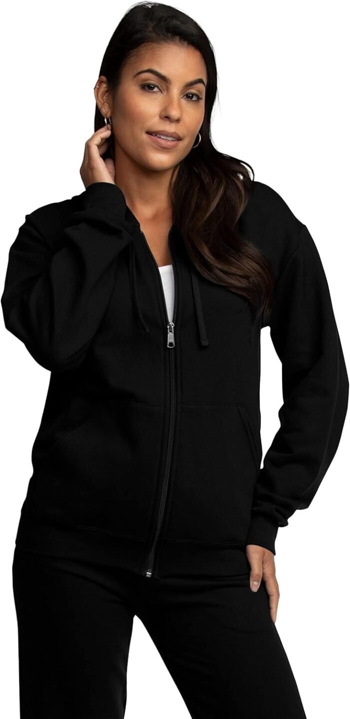 Fruit of the Loom Men's Eversoft Fleece Hoodies, Moisture Wicking & Breathable, Full Zip Hooded Sweatshirt - Image 3