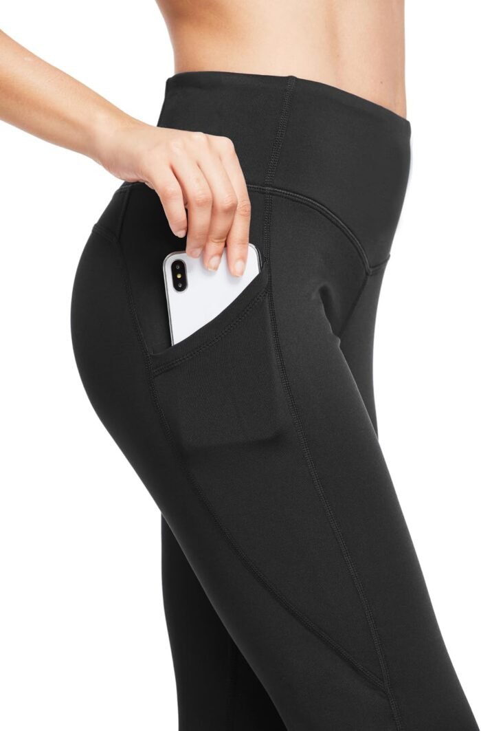BALEAF Women's Fleece Lined Leggings Thermal Warm Winter Tights High Waisted Yoga Pants Cold Weather with Pockets - Image 7
