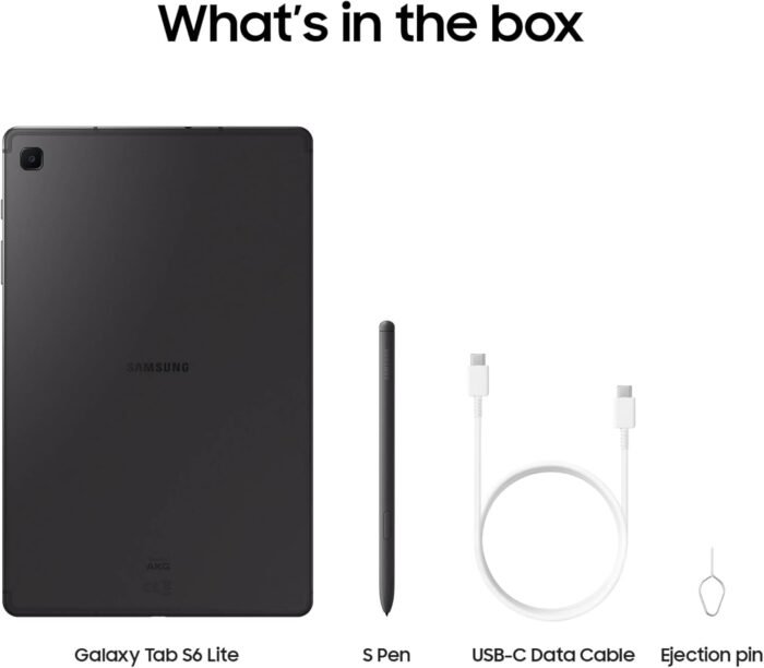 Samsung Galaxy Tab S6 Lite 10.4' 64GB WiFi Android Tablet, S Pen Included, Gaming Ready, Long Battery Life, Slim Metal Design, Expandable Storage, US Version, Oxford Gray, Amazon Exclusive - Image 9