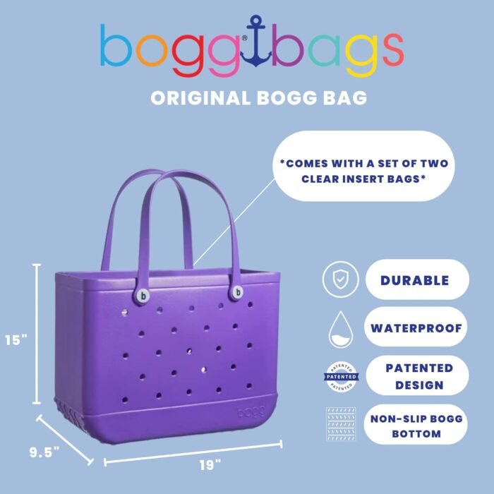 BOGG BAG Original Extra Large Tote Bag for Beach, Pool, Boat. Lightweight Waterproof Washable Durable All Purpose Tote Bag - Image 2