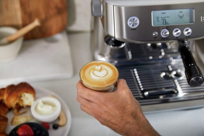 Breville the Barista Pro Espresso Machine with Grinder & Milk Frother, Espresso Maker with Seconds Heat Up, Cappuccino & Latte Machine for Home, BES878BSS, Brushed Stainless Steel - Image 8