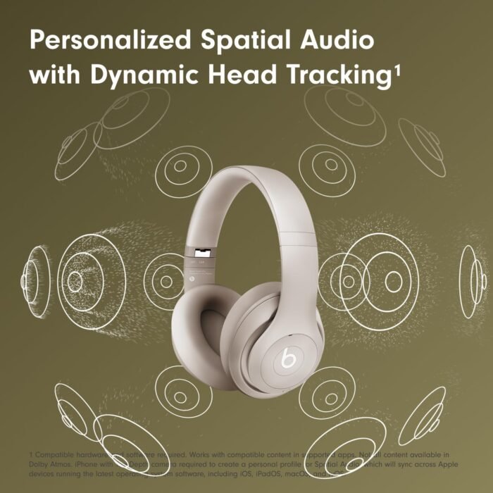 Beats Studio Pro - Wireless Bluetooth Noise Cancelling Headphones - Personalized Spatial Audio, USB-C Lossless Audio, Apple & Android Compatibility, Up to 40 Hours Battery Life - Sandstone - Image 6