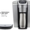 Keurig K-Elite Single Serve K-Cup Pod Coffee Maker, with Strength and Temperature Control, Iced Coffee Capability, 8 to 12oz Brew Size, Programmable, Brushed Silver - Image 4