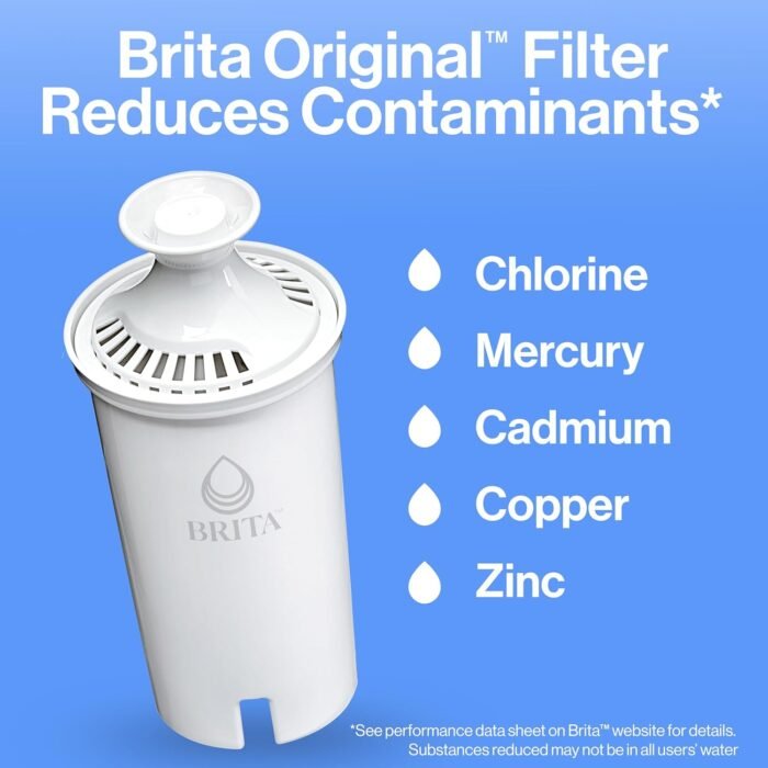 Brita UltraMax Large Water Dispenser With Standard Filter, BPA-Free, Replaces 1,800 Plastic Water Bottles a Year, Lasts Two Months or 40 Gallons, Includes 1 Filter, Kitchen Accessories, Large - 27-Cup - Image 2