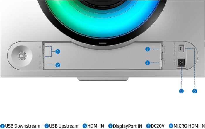 Samsung 49" Odyssey OLED G9 (G95SC) Series Curved Smart Gaming Monitor, 240Hz, 0.03ms, AMD Freestyle Premium Pro, G-Sync Compatible, Dual QHD, Neo Quantum Processor Pro, LS49CG954SNXZA, 2023 - Image 7