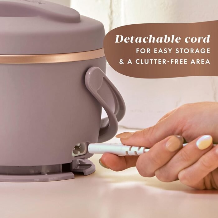 Crock-Pot 20-Ounce Electric Lunch Box, Portable Food Warmer, Blush Pink | Perfect for Travel, Car, On-the-Go | Spill-Free, Dishwasher-Safe - Image 3