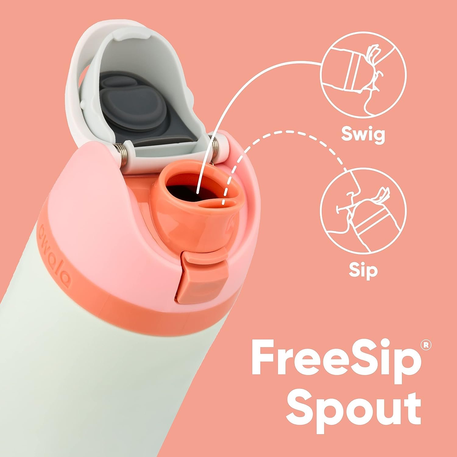 Owala FreeSip Insulated Stainless Steel Water Bottle with Straw for Sports, Travel, and School BPA-Free Sports Water Bottle, 24 oz, Denim - Image 2