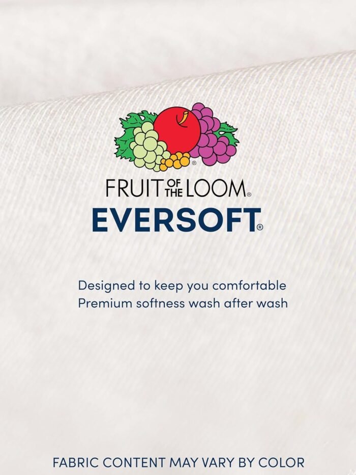 Fruit of the Loom Men's Eversoft Cotton Stay Tucked Crew T-shirt - Image 6