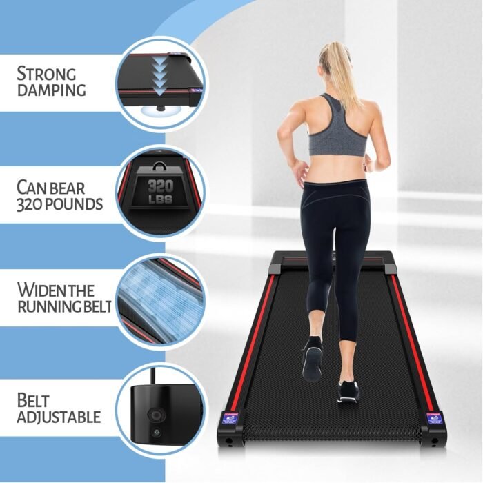 Sperax Walking Pad,2.5HP Under Desk Treadmills for Home,320 Lbs Capacity 3 in 1 Portable Walking Treadmill - Image 6