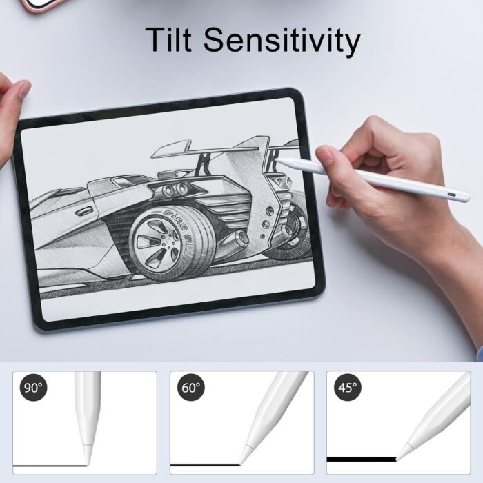 Stylus Pen for iPad, 13 mins Fast Charge for Apple iPad Pencil with Palm Rejection, Tilt Sensitivity, Work for 2018-2024 iPad Air 3/4/5/M2, iPad Mini 5/6, iPad 6/7/8/9/10, iPad Pro 11"/12.9"/M4 - Image 7