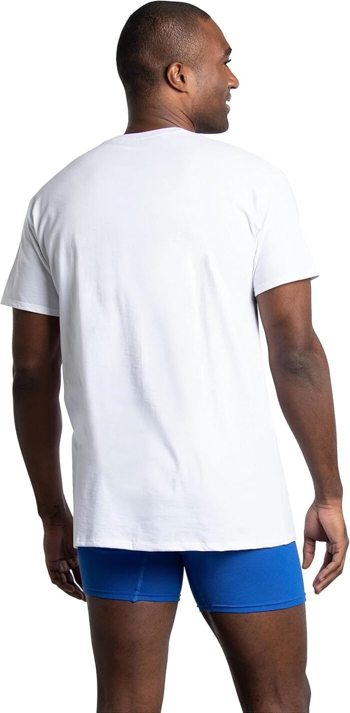Fruit of the Loom Men's Eversoft Cotton Stay Tucked Crew T-shirt - Image 4