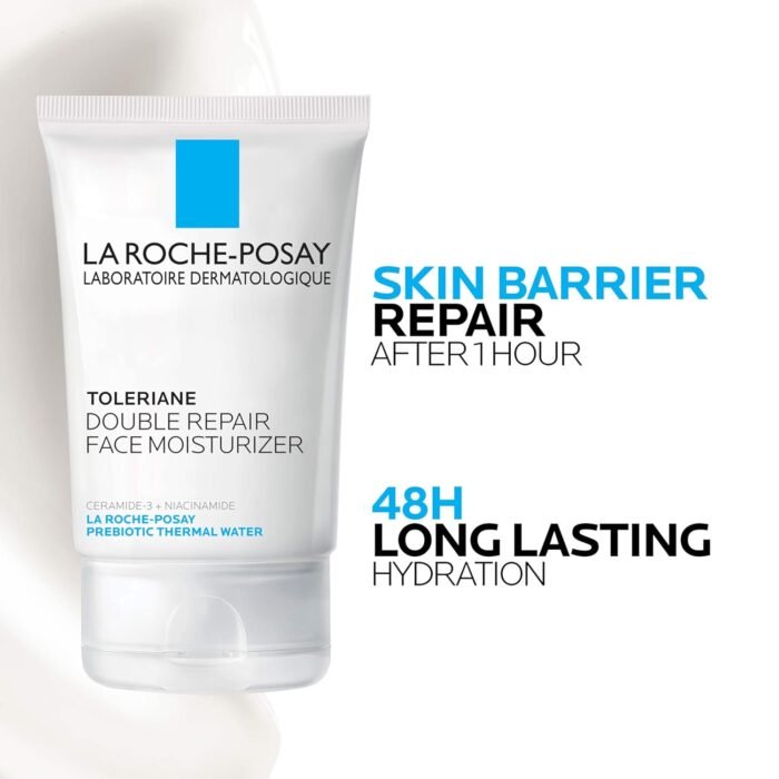 La Roche-Posay Toleriane Double Repair Face Moisturizer | Daily Moisturizer Face Cream with Ceramide and Niacinamide for All Skin Types | Oil Free | Fragrance Free - Image 4