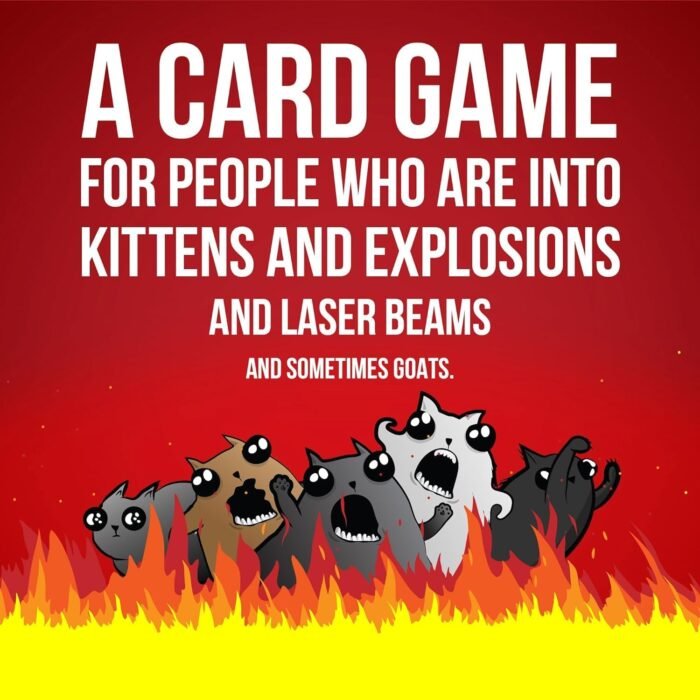 Exploding Kittens Original Edition - Hilarious Game for Family Game Night - Funny Card Games for Ages 7 and Up - 56 Cards - 2-5 Players - 15 Minutes of Play - Image 7