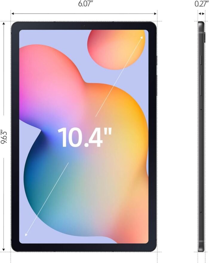 Samsung Galaxy Tab S6 Lite 10.4' 64GB WiFi Android Tablet, S Pen Included, Gaming Ready, Long Battery Life, Slim Metal Design, Expandable Storage, US Version, Oxford Gray, Amazon Exclusive - Image 8