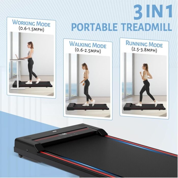 Sperax Walking Pad,2.5HP Under Desk Treadmills for Home,320 Lbs Capacity 3 in 1 Portable Walking Treadmill - Image 5