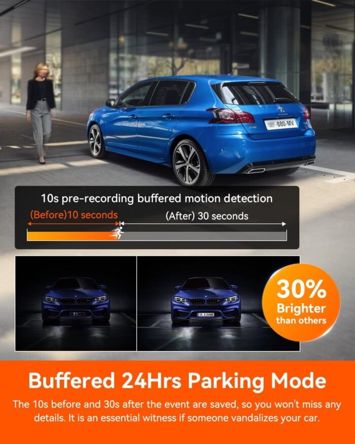 Vantrue N4 Pro 3 Channel 4K WiFi Dash Cam, STARVIS 2 IMX678 x PlatePix™ x HDR Night Vision, 4K+1080P+1080P Front Inside and Rear Car Camera, Voice Control, GPS, 24H Parking Mode, Support 512GB Max - Image 6