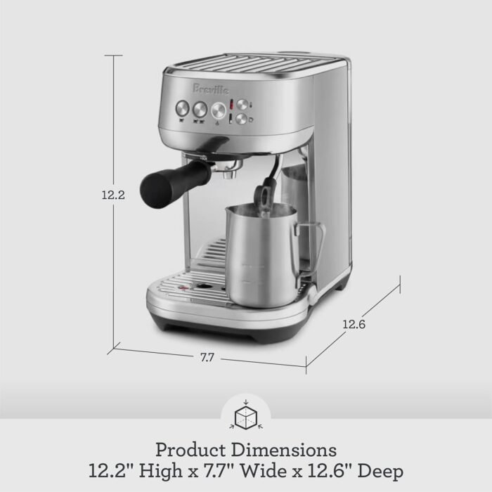 Breville the Bambino Plus Espresso Machine with Auto Milk Frother, Espresso Maker with Seconds Heat Up, Cappuccino & Latte Machine for Home, BES500BTR, Black Truffle - Image 6