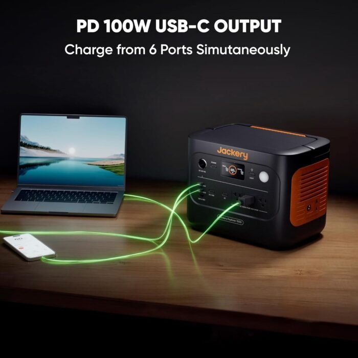 Jackery Solar Generator 1000 v2 with 200W Solar Panel(2024 New),1070Wh Portable Power Station LiFePO4 Battery,1500W AC/100W USB-C Output, 1Hr Fast Charge for Outdoor,Off-Grid Living,RV,Emergency - Image 8