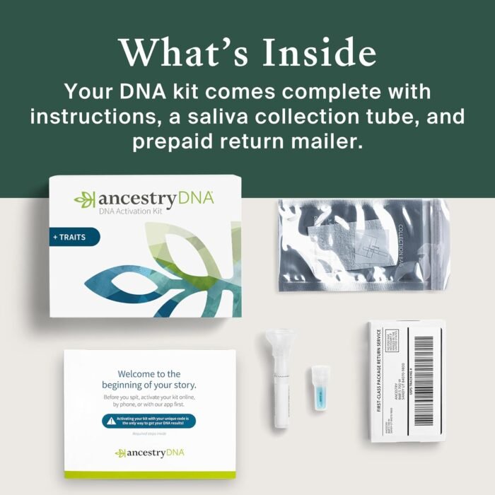 AncestryDNA + Traits Genetic Test Kit: Personalized Genetic Traits, DNA Ethnicity Test, Origins & Ethnicities, Complete DNA Test, Ancestry Reports - Image 8