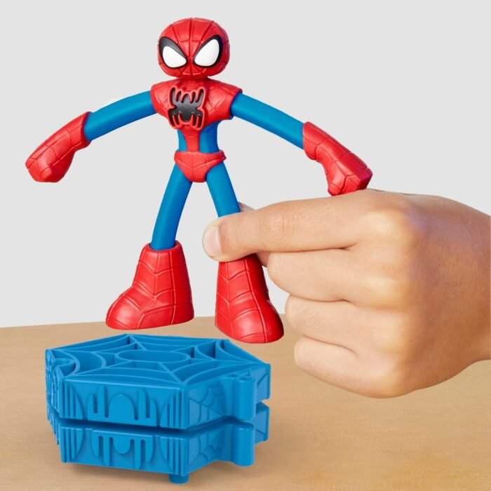 Play-Doh Marvel Spider-Man Launch & Slice Battle Playset with 2 Bendy Action Figures and 7 Accessories, Imagination Toys for Boys & Girls 4 Years & Up - Image 9