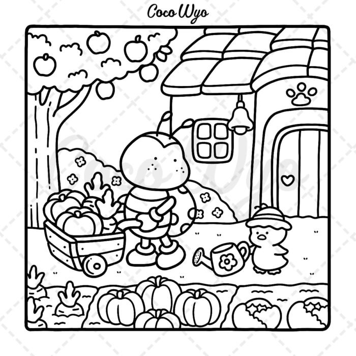 Cozy Friends: Coloring Book for Adults and Teens Featuring Super Cute Animal Characters with Easy and Simple Designs for Relaxation (Cozy Spaces Coloring) - Image 5