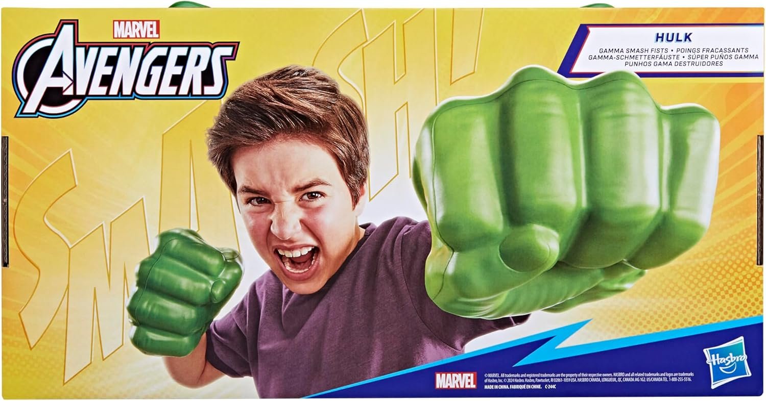 Marvel Hulk Gamma Smash Fists, Soft Foam Role Play Toy, Avengers Super Hero Toys for Kids Ages 5 and Up - Image 10