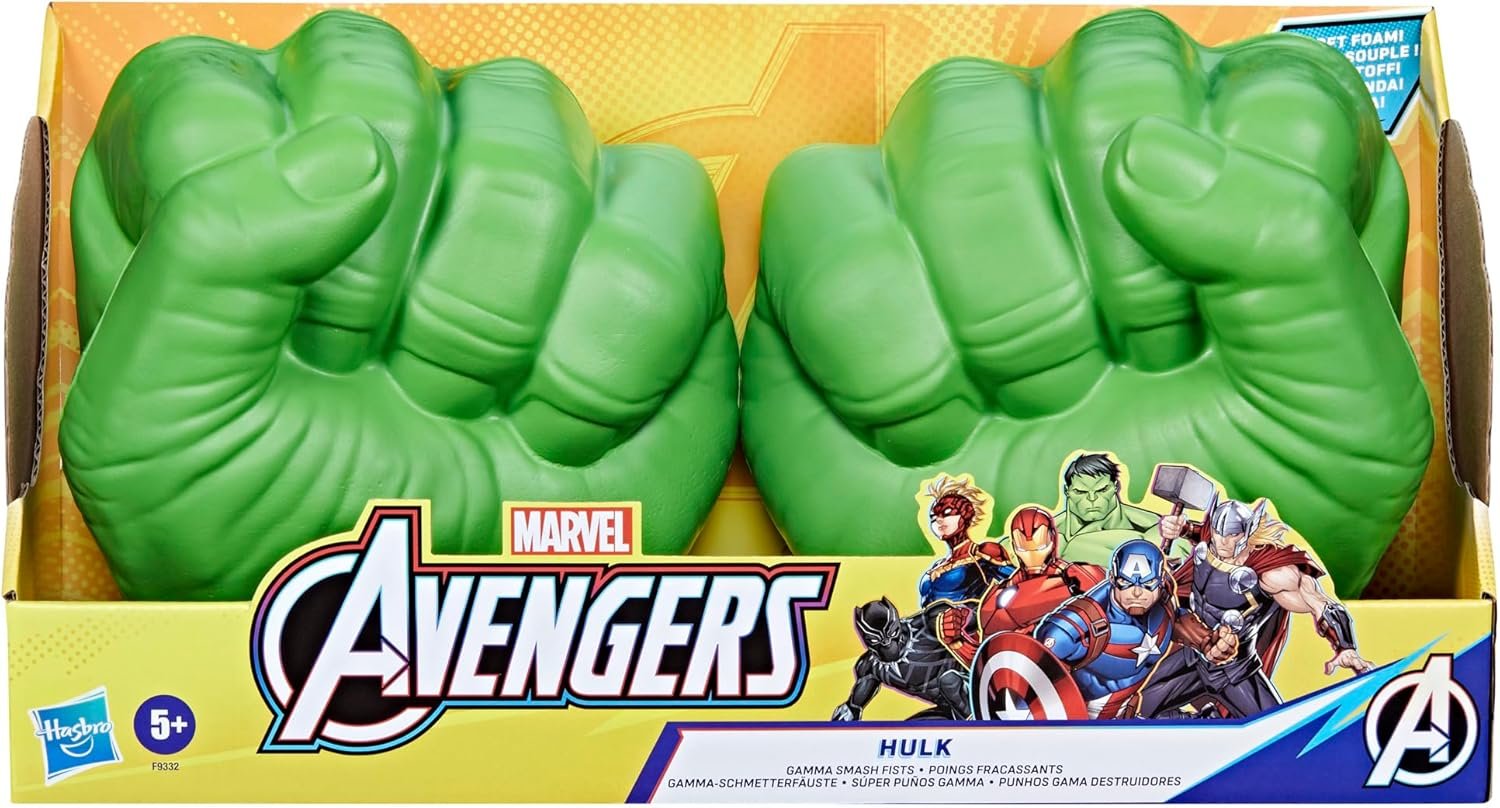 Marvel Hulk Gamma Smash Fists, Soft Foam Role Play Toy, Avengers Super Hero Toys for Kids Ages 5 and Up - Image 2