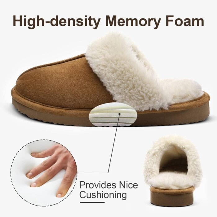 Litfun Women's Fuzzy Memory Foam Slippers Fluffy Winter House Shoes Indoor and Outdoor - Image 4