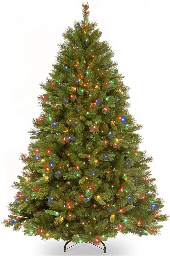National Tree Company Pre-lit Artificial Christmas Tree - Includes Pre-strung Multi-Color Lights and Stand - Winchester Pine - 7.5 ft