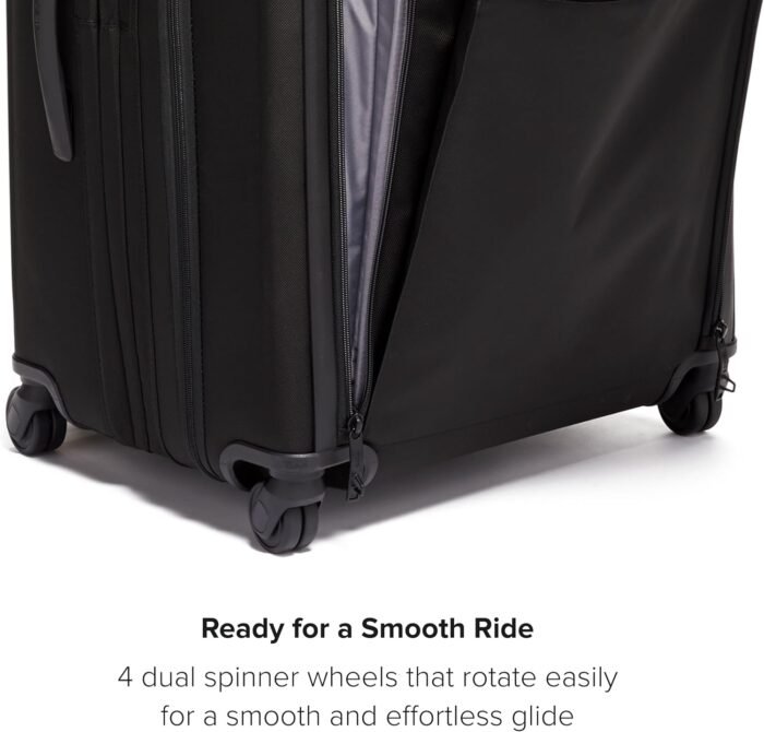 TUMI - Alpha Medium Trip Expandable 4-Wheeled Packing Case - Professional Travel Luggage - TSA Lock Tracer - TUMI Suitcase - Black - Image 5
