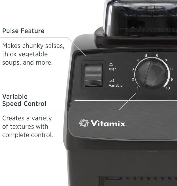Vitamix 5200 Blender, Professional-Grade, Container, Self-Cleaning 64 oz, Black/Grey - Image 3