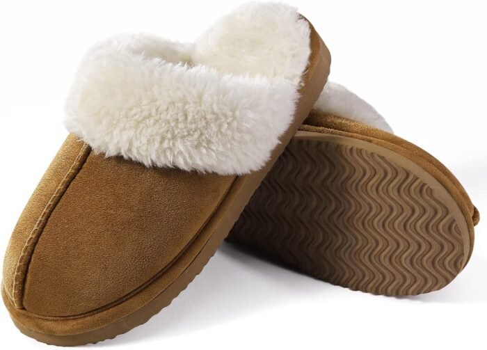 Litfun Women's Fuzzy Memory Foam Slippers Fluffy Winter House Shoes Indoor and Outdoor - Image 3