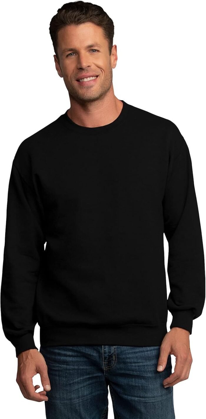 Fruit of the Loom Men's Eversoft Fleece Sweatshirts, Moisture Wicking & Breathable, Crewneck Sweatshirt