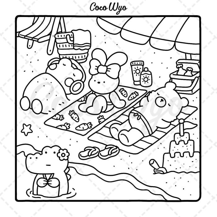 Cozy Friends: Coloring Book for Adults and Teens Featuring Super Cute Animal Characters with Easy and Simple Designs for Relaxation (Cozy Spaces Coloring) - Image 4